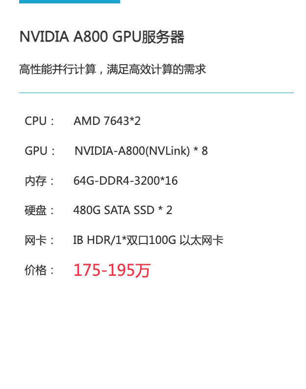 NVIDIA A800 